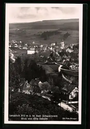 AK Lenzkirch /Bad. Schwarzwald, Blick von Villa Daheim