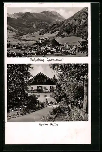 AK Ruhpolding, Gesamtansicht und Pension Staller