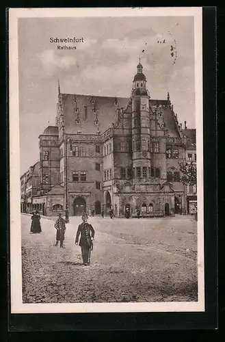 AK Schweinfurt, Blick zum Rathaus