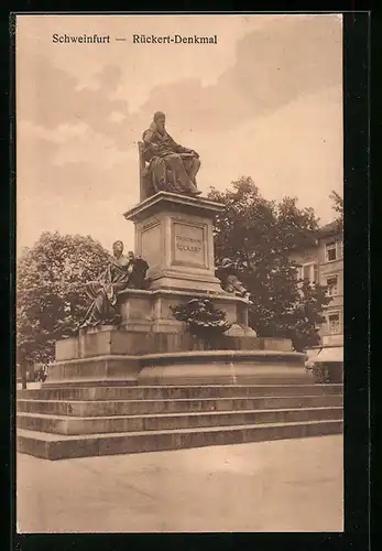 AK Schweinfurt, Rückert-Denkmal