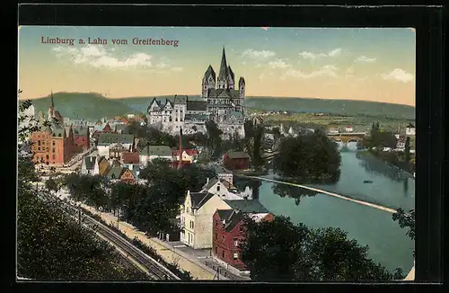 AK Limburg / Lahn, Blick vom Greifenberg aus