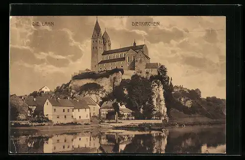 AK Dietkirchen / Lahn, Schloss mit Umgebung