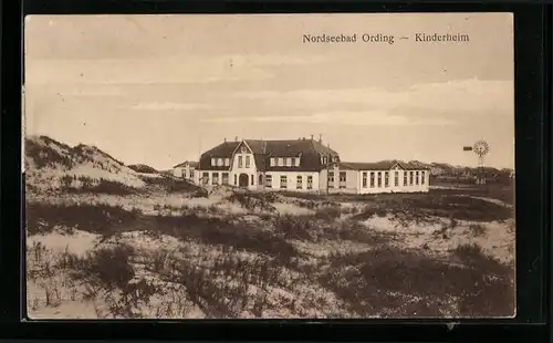AK Ording / Nordseebad, Kinderheim