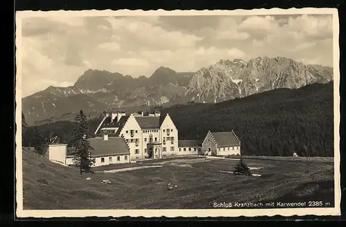 AK Kranzbach, Schloss mit Karwendel