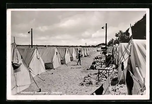 AK Scharbeutz / Ostseebad, Zeltstadt am Strand