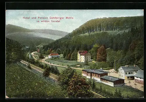 AK Gehlberg, Hotel und Pension Gehlberger Mühle im wilden Geratal