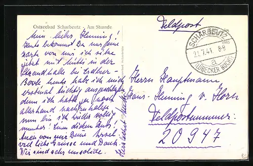 AK Scharbeutz / Ostseebad, Idylle am Strande