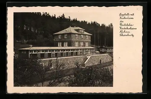 AK Neuhaus-Schierschnitz, Kinderkurheim, Liegehalle mit Knabenheim