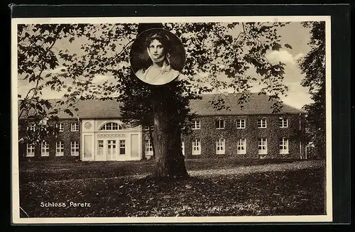 AK Paretz, Schloss mit Parkrestaurant Luisenquelle