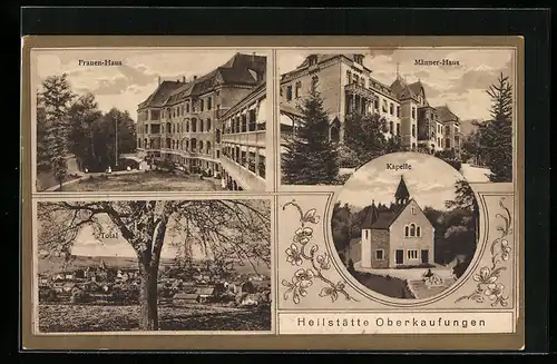 AK Oberkaufungen, Kapelle, Frauenhaus, Männerhaus, Totale