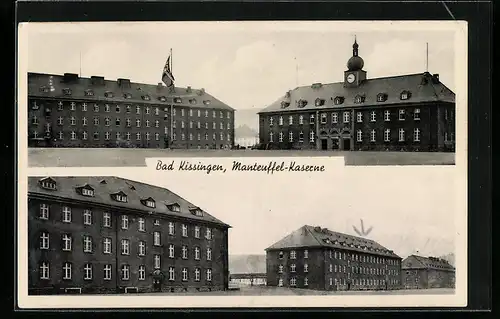 AK Bad Kissingen, Manteuffel-Kaserne, Gebäudeansichten