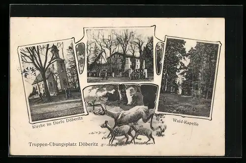 AK Döberitz, Truppenübungsplatz, Kirche, Waldkapelle