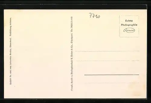AK Donaueschingen, Ortsansicht vom Flugzeug aus