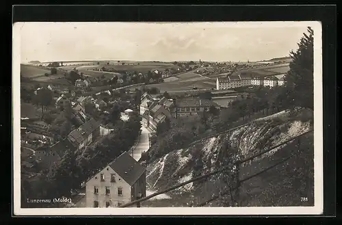 AK Lunzenau / Mulde, Totale vom Berg aus gesehen