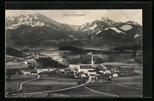 AK Vachendorf, Totale mit Kirche