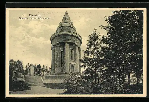 AK Eisenach, Partie am Burschenschaftsdenkmal