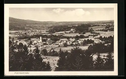 AK Fischbachau, Panoramablick vom Berg aus