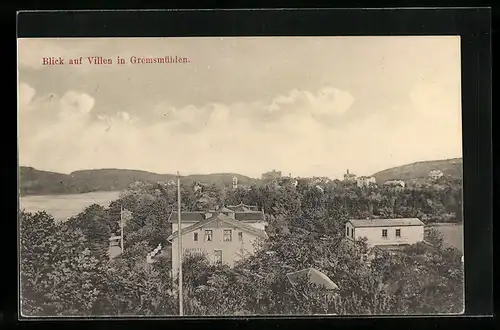 AK Gremsmühlen, Blick auf die Villen