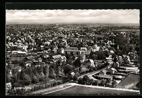 AK Krailling / Obb., Totale, Luftbild