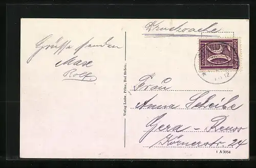 AK Bad Steben, Totale mit Kirche