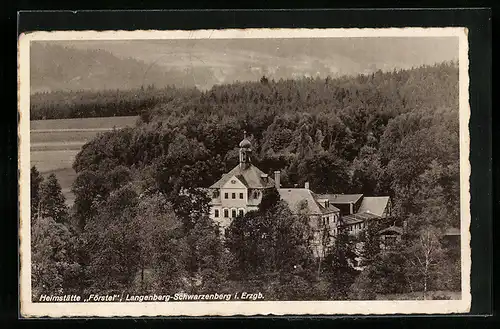 AK Langenberg-Schwarzenberg i. Erzgeb., Heimstätte Förstel