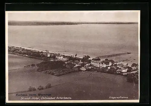 AK Scharbeutz / Ostseebad, Strandhotel mit Umgebung, Fliegeraufnahme