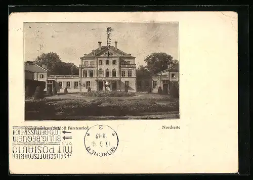 AK München-Fürstenried, Exerzitienhaus Schloss Fürstenried, Nordseite