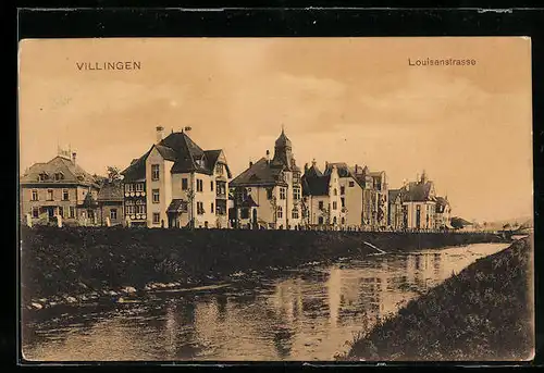 AK Villingen, Louisenstrasse