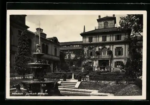 AK München, Museum in der Lenbach-Villa