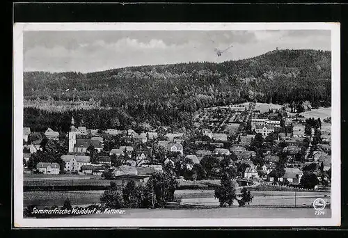 AK Walddorf, Ortsansicht mit Kottmar