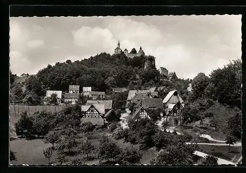 AK Hohenstein, Ortsansicht mit Burg Hohenstein