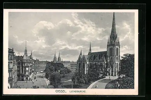 AK Kassel, Platz vor der Lutherkirche