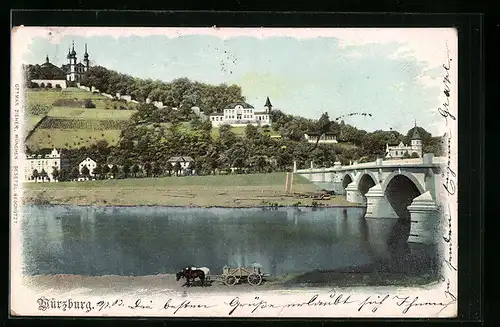 AK Würzburg, Brücke über den Main