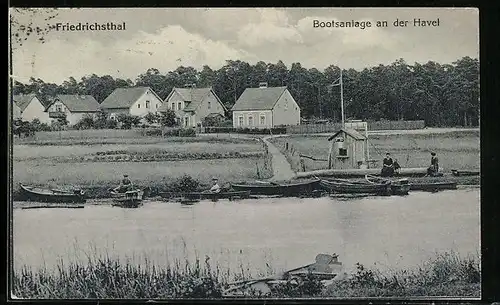 AK Friedrichsthal, Bootsanlage an der Havel