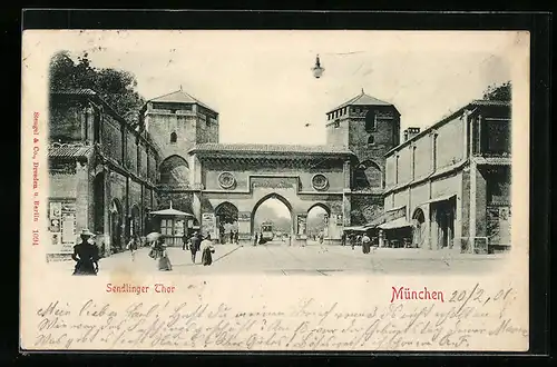 AK München, Sendlinger Thor