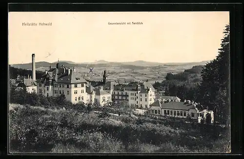 AK Neustadt, Heilstätte Hohwald, Gesamtansicht mit Fernblick
