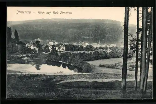 AK Ilmenau, Ortsansicht aus der Vogelschau