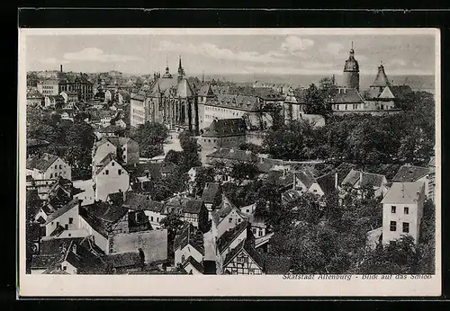 AK Altenburg, Ortsansicht mit Schloss