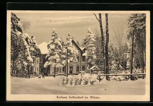 AK Seifersdorf, Kurhaus im Winter
