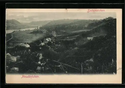 AK Neudörfchen, Panorama mit Siebeneichen