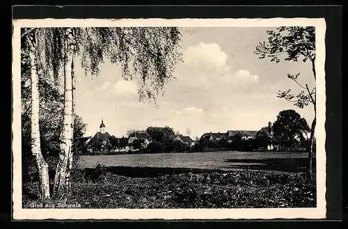 AK Schweta, Blick zum Ort