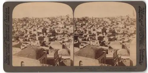 Stereo-Fotografie Underwood & Underwood, New York, Ansicht Jerusalem, Blick über die Dächer der Stadt
