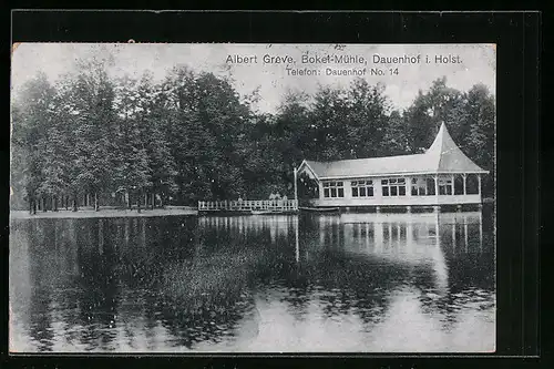 AK Dauenhof i. Holst., Albert Greve's Bokel-Mühle