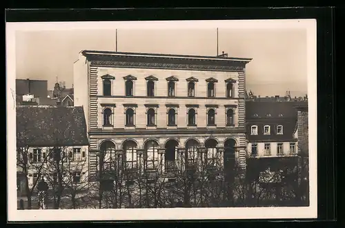 AK Karlsruhe, Ansicht der Reichsbankstelle