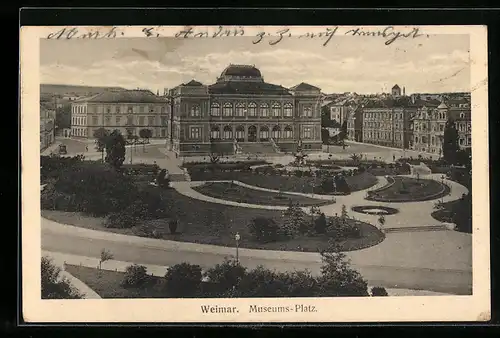 AK Weimar, Am Museums-Platz