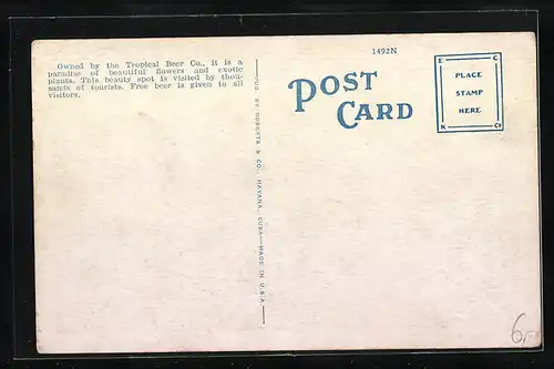 AK Havana, Tropical Brewery and Tropical Gardens