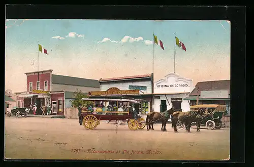 AK Tia Juana, Gäste in einer Kutsche