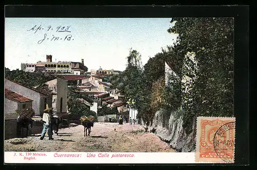 AK Cuernavaca, Una Calle pintoresc