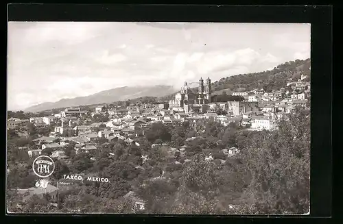 AK Taxco, Ortsansicht mit Blick auf die Kirche