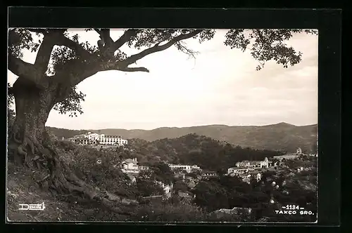 AK Taxco, Ortsansicht vom Berg aus